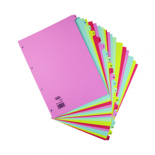ELBA A4 A-Z CARD DIVIDRS ASS