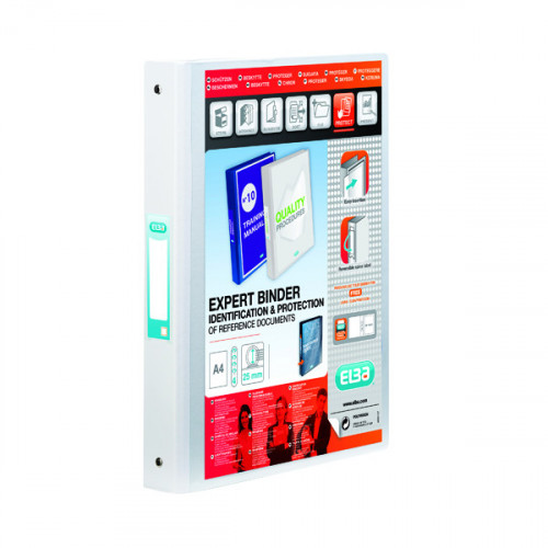 ELBA VISION 4-RING BINDER PP A4 WHT