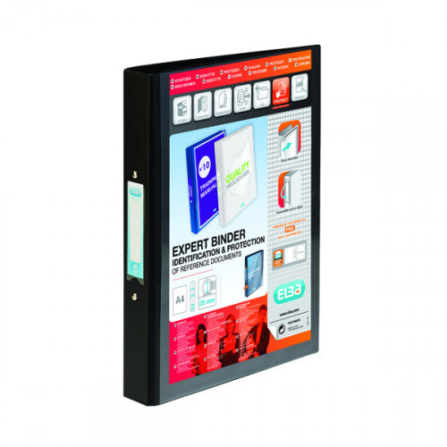 ELBA VISION 25MM RBNDR 2-RING A4 BLK