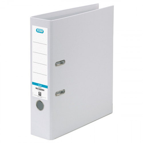 ELBA 70MM LEVER ARCH A4 PVC WHITE