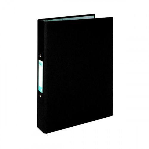 Elba 25mm Ring Binder Paper Over Board A4 Black (Pack of 10) 400033495