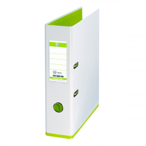 Elba My Colour Lever Arch File A4 White and Lime 100081032