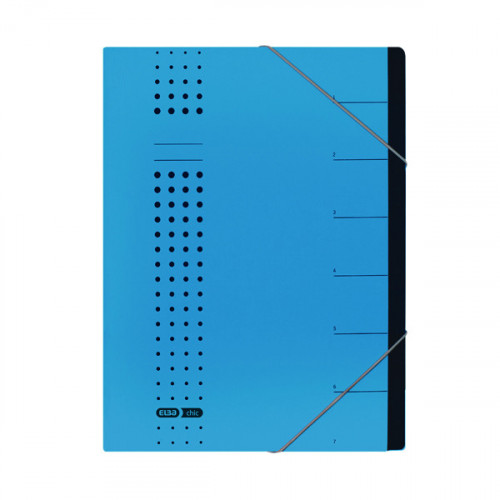 Elba Chic Heavyweight Organiser File 7 Part A4 Blue 400002020