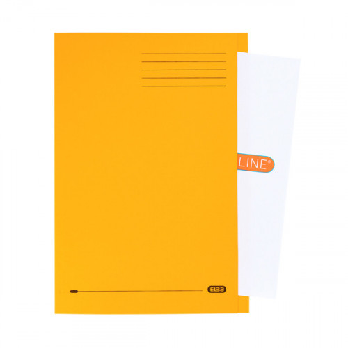 Elba Strongline Square Cut Folder Man FC Yellow (Pack of 50) 100090023