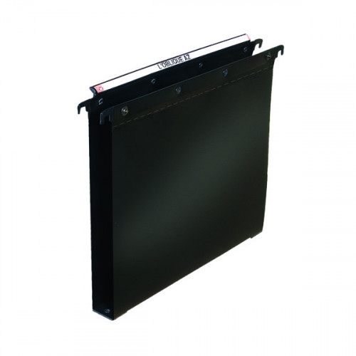 Elba Suspension File 30mm PP Foolscap Black (Pack of 25) 100330372