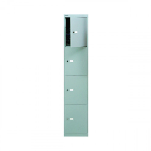 BISLEY 4 DOOR LOCKER GOOSE GREY