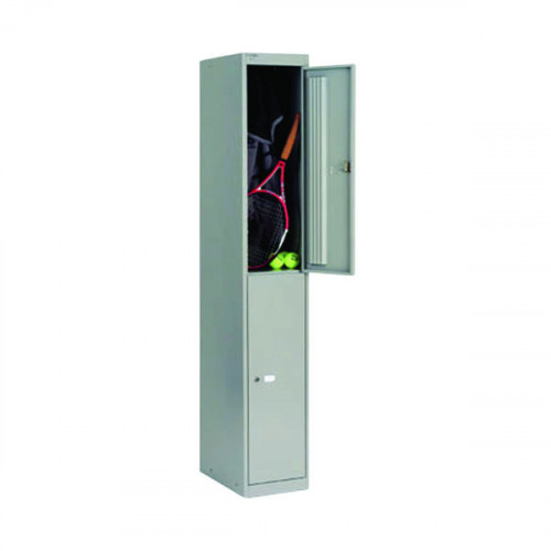 BISLEY 2 DOOR LOCKER 457 GOOSE GREY