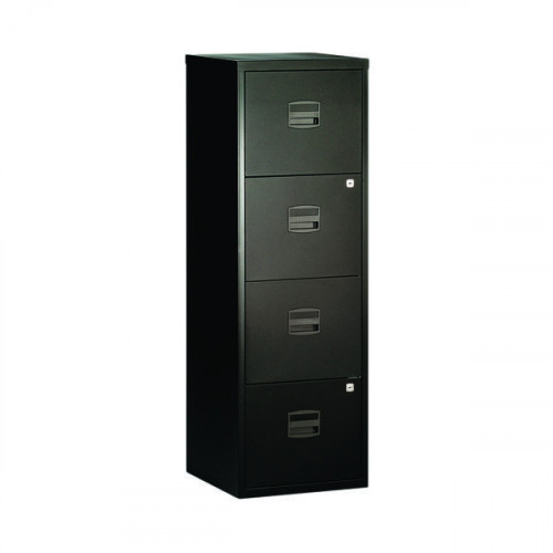 BISLEY 4 DRW HOME FLNG CABINET BLACK