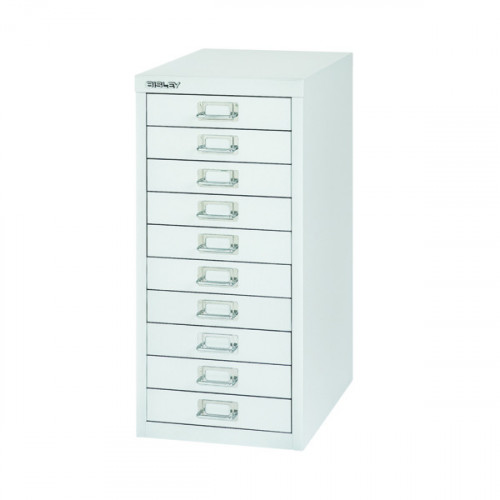 Bisley 10 Multidrawer Cabinet 279x380x590mm Silver BY40500