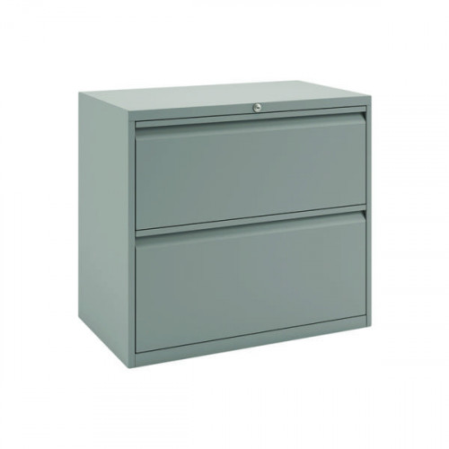 Bisley 2 Drawer Filing Cabinet 800x470x697mm Goose Grey BY74760