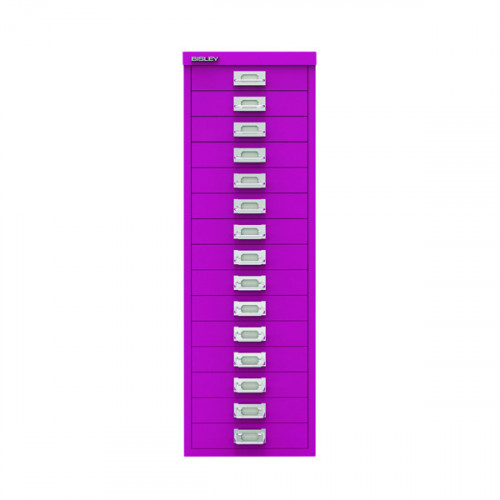 Bisley 15 Multidrawer Cabinet 279x380x860mm Fuchsia BY78743
