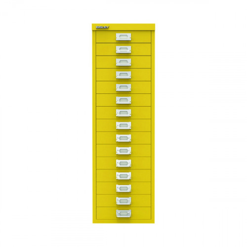 Bisley 15 Multidrawer Cabinet 279x380x860mm Canary Yellow BY78745