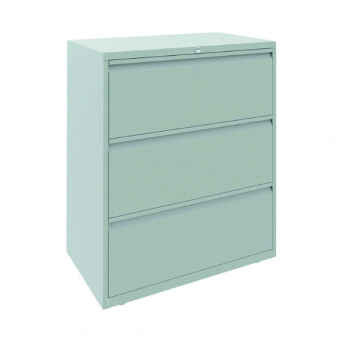 Bisley 3 Drawer Filing Cabinet Lockable 810x490x1090mm Goose Grey ESSF3D/GG