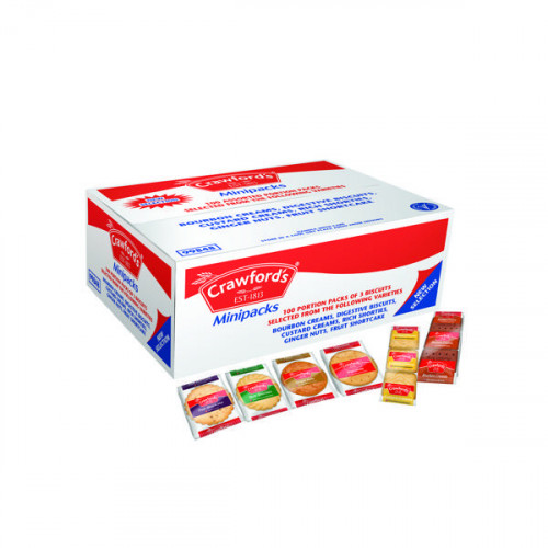Crawford's Assorted Mini Packs 6 Variants (Pack of 100 x 3) 99848