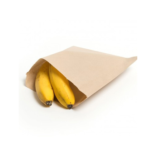 Bag, Paper Brown Kraft 12.5 x 12.ins STRUNG per 500 - Available to order