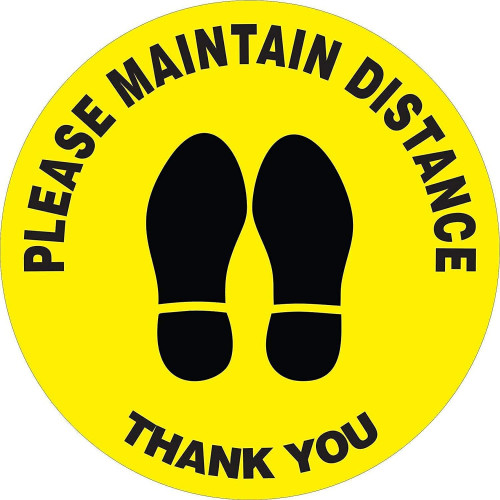 Black Social Distancing Arrow Stickers Adhesive 200mm - pack of 4 - avaliable to order