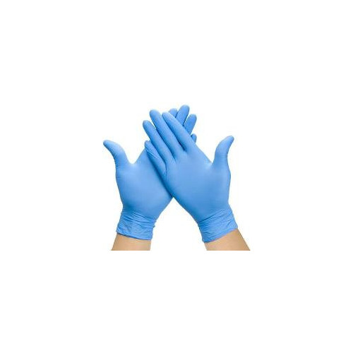 HandSafe Blue Hybrid Glove Powder Free (MEDICAL - THICK BLEND VINYL/NITRILE) MED per box 100 (GN70/502263)