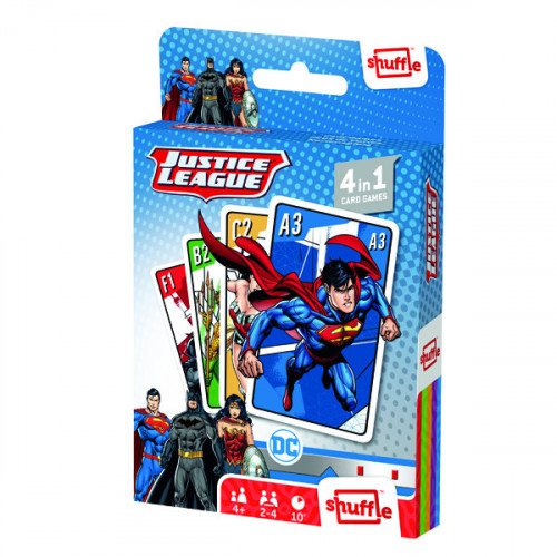 Shuffle Justice League 4-in-1 Card Game (Pack of 12) 108543998