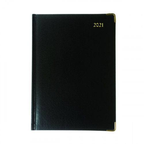 Collins Manager Diary Day Per Page Appointment Black 2022 1200V