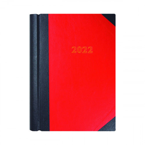 Collins A4 Desk Diary 2 Page Per Day Black/Red 2022 42