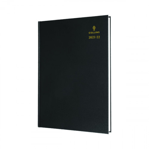 Collins Academic Diary Day Per Page A5 Black 2021-2022 52MBLK
