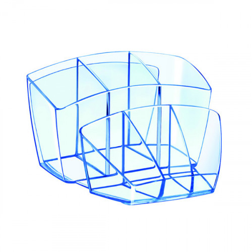 CEP Ice Blue Desk Tidy (W158 x D143 x H93mm) 580I Blue