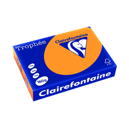 TROPHEE CARD A4 160GM ORANGE PK250