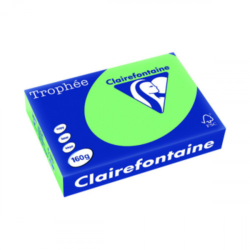 TROPHEE CARD A4 NATURAL GREEN PK250