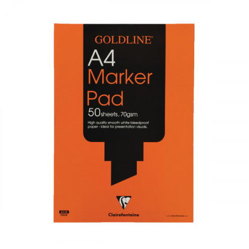 GOLDLINE MARKER PAD A4 WHITE GPB1A4
