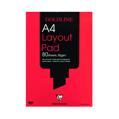 GOLDLINE LAYOUT PAD A4 WHITE GPL1A4