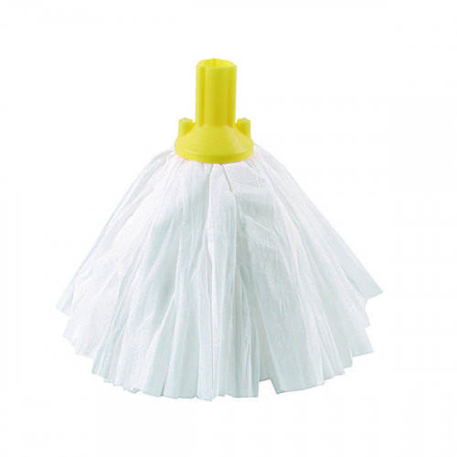 Exel Big White Mop Head Yellow (Pack of 10) 102199YL