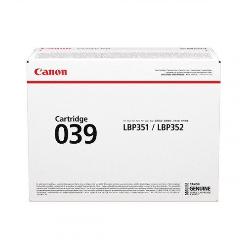 Canon 039 Black Toner Cartridge 0287C001