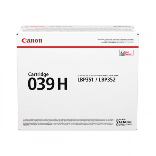 Canon 039H Black Toner Cartridge High Capacity 0288C001