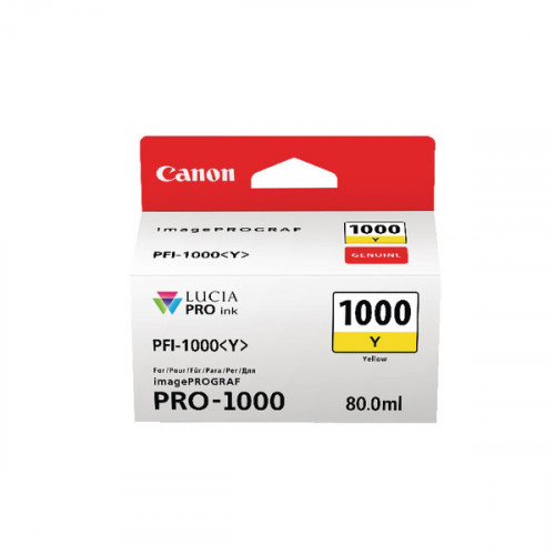 CANON PFI-1000Y INK CARTRIDGE YLW
