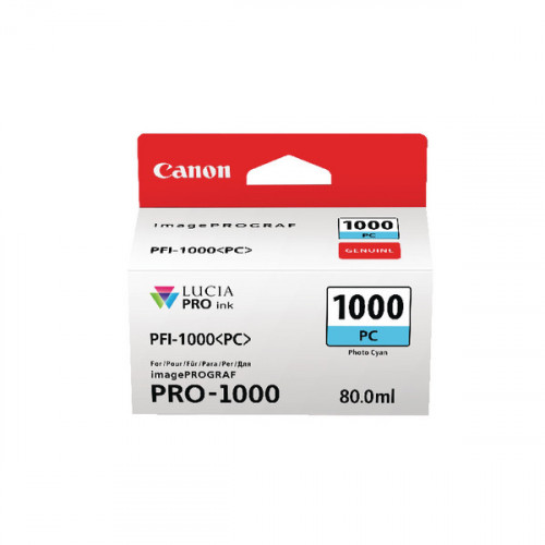 Canon Pro-1000 Photo Cyan Ink Tank 0550C001