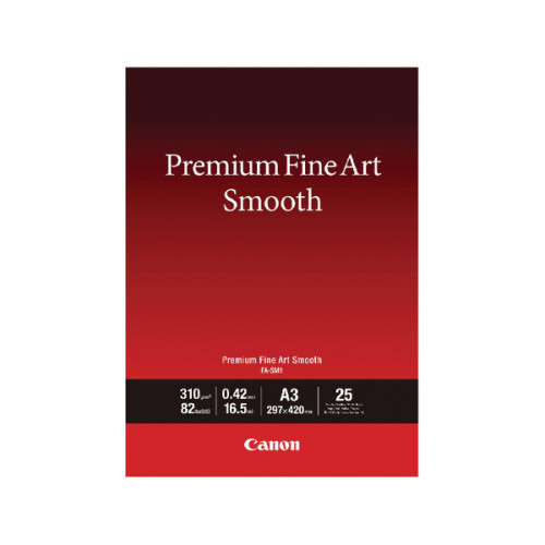 Canon Premium Fine Art Smooth A3 Paper (Pack of 25) 1711C003