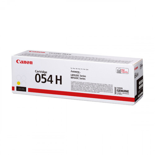 CANON 054H TONER CART HY YELLOW