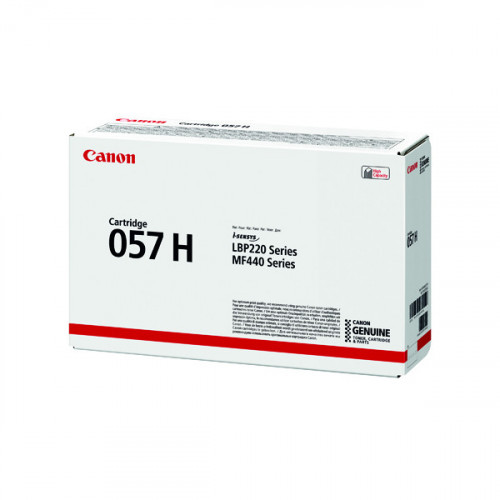 Canon 057H Black High Yield Laser Toner Cartridge 3010C002