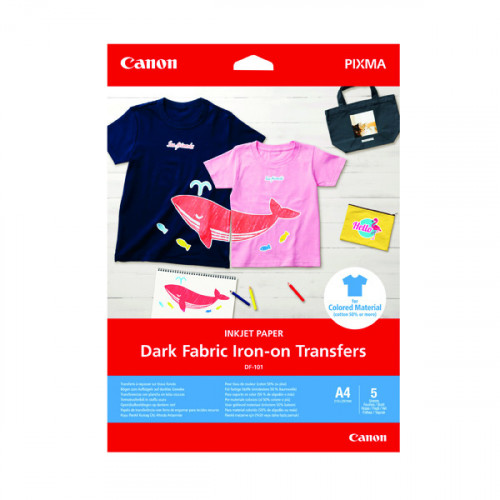 Canon Dark Fabric Iron-On Transfers A4 4006C002
