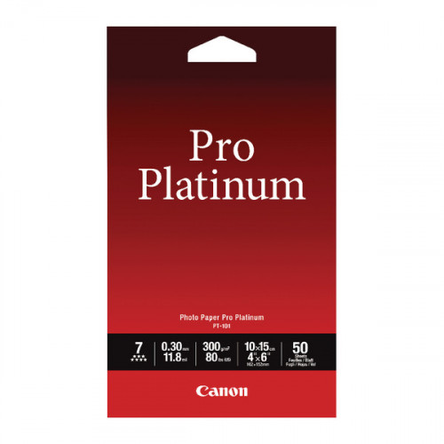 Canon Pro Platinum Photo Paper 4 x 6 Inch (Pack of 50) 2768B014