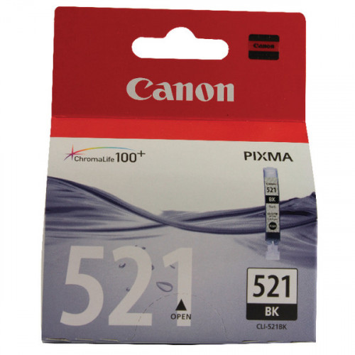 CANON CLI-521BK INKJET CART BLACK