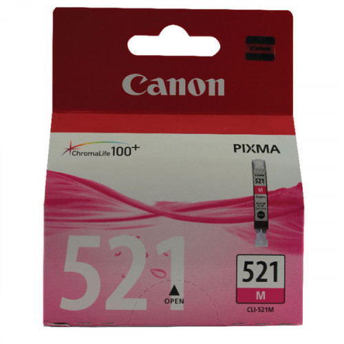 Canon CLI-521M Magenta Inkjet Cartridge (Capacity: 510 pages) 2935B001