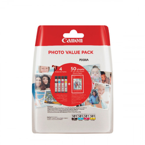 Canon CLI-581 CMYK Photo Cartridge Pack 2106C005