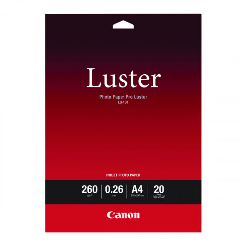 Canon A4 Pro Luster Photo Paper 260gsm (Pack of 20) 6211B006
