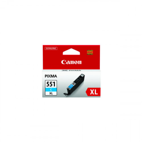Canon CLI-551C XL Cyan High Yield Inkjet Cartridge 6444B001