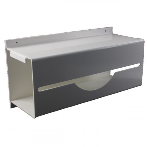 SHIELD APRON ROLL DISPENSER WHITE