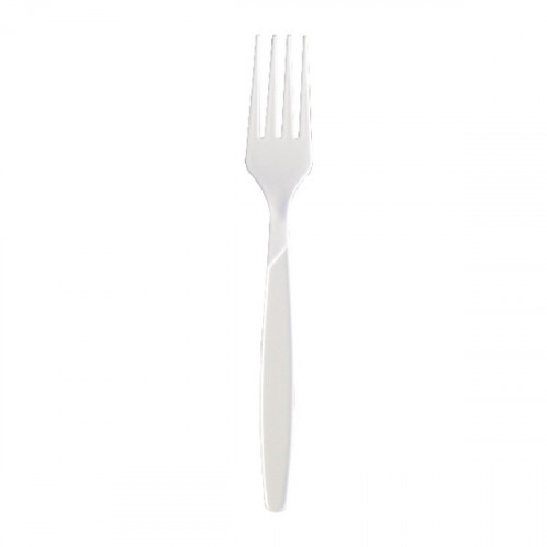 Heavy Duty Plastic Forks 178mm White (Pack of 100) 182WHBAG