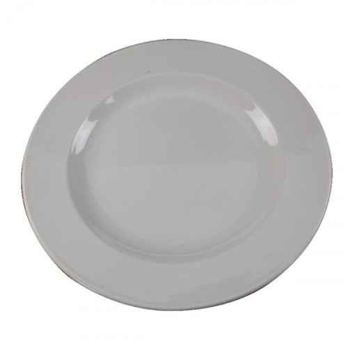 White 250mm Porcelain Plate (Pack of 6)