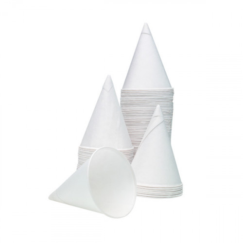 WATER CONE 4OZ WHITE PK5000