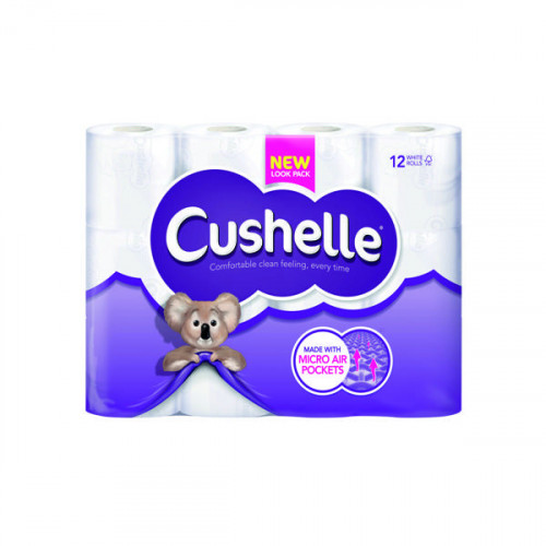Cushelle Cushioned Toilet Roll (Pack of 12) 1102089